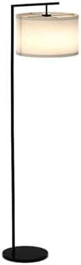 Brightech Montage Modern Floor Lamp - LED Standing Lamp with Tan Shade for Li...
