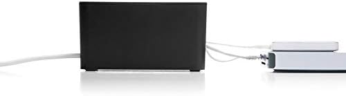 Bluelounge CableBox Mini Cable Management with Small Surge Protector, Black (...