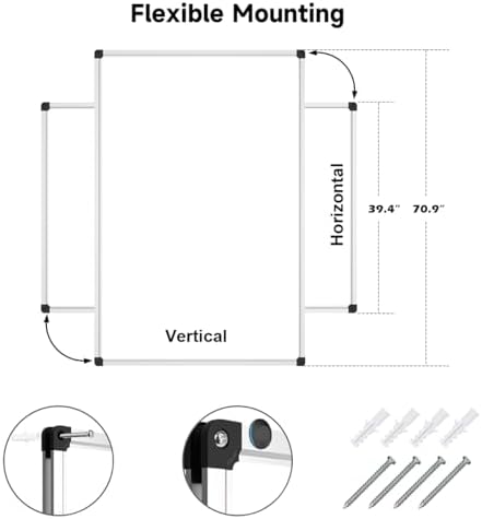 XBoard Magnetic Whiteboard 72 x 40 Inches