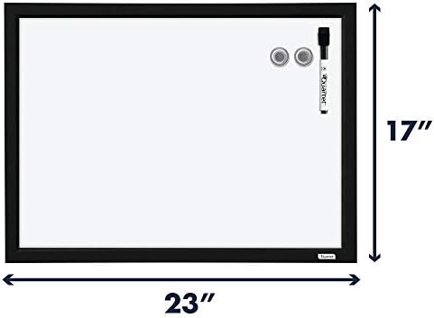 Quartet Whiteboard, Dry Erase Board, Magnetic, 17" x 23", White Boa...