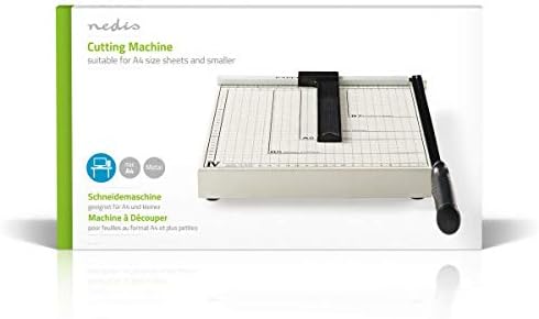 Nedis PACU110A4 Paper Cutting Guillotine Machine | A4 Size | Metal Blade