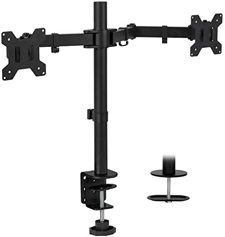 Mount-It! Dual Monitor Desk Stand, 19-32" Screens