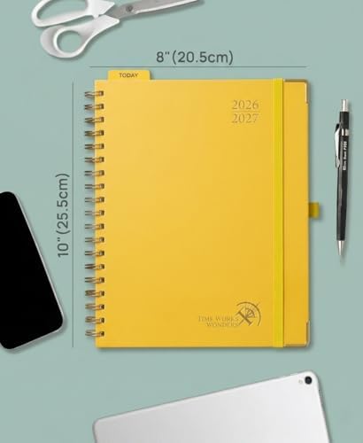 POPRUN Agenda 2026-2027, 8" x 10" Weekly Planner, Daily Appointment...