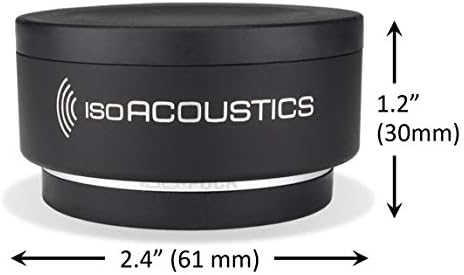 IsoAcoustics Iso-Puck Series Acoustic Isolators (Iso-Puck, 20 lbs max/Unit, 2...