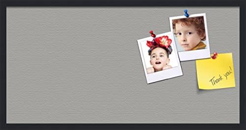 PinPix 36x18 Inch Cork Bulletin Board. This Decorative Framed Pin Board Comes...