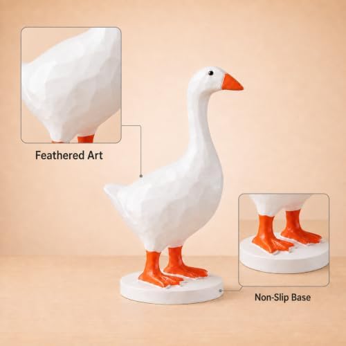 GRAPMKTG 7 Inch Mini Magnetic Desk Goose, Desktop Statue