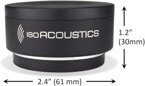 IsoAcoustics Iso-Puck Series Acoustic Isolators (Iso-Puck, 20 lbs max/Unit, 8...