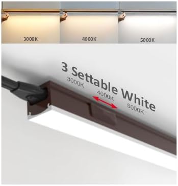 Leetdud Under Cabinet Lighting Plug in, 32 Inch 2 Pcs, Linkable AC120V 3CCT 3...