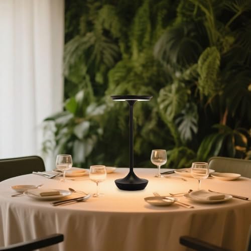 Cordless Rechargeable Table Lamps, Portable 6000mAh Battery Desk Lamp Waterpr...