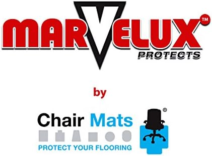 Marvelux Durable Polycarbonate Office Chair Mat for Hard Floors 48" x 51...