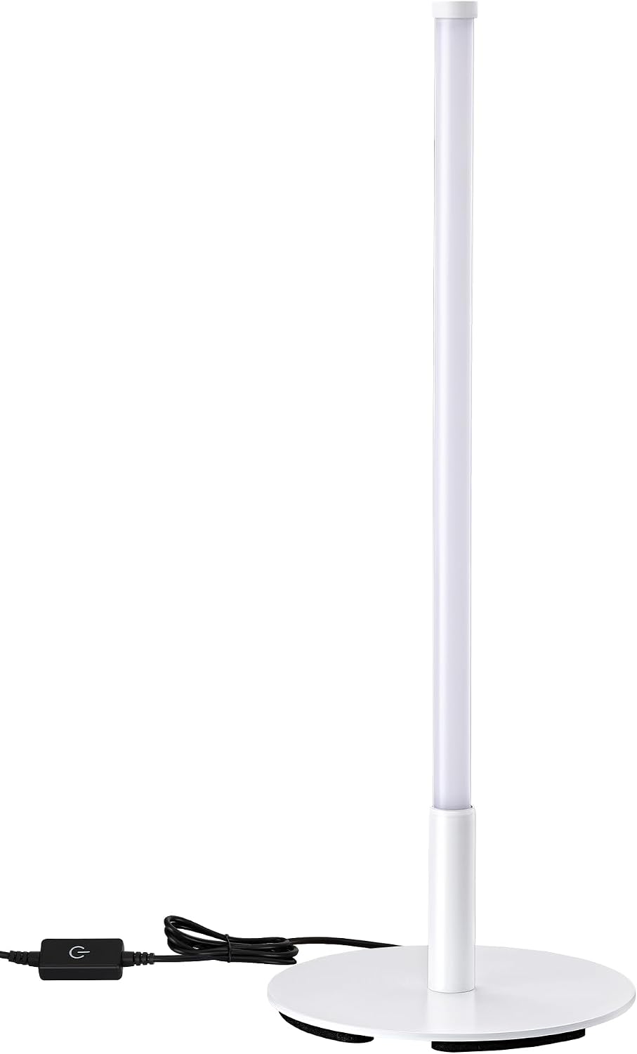 EDISHINE LED Table Lamp, Minimalist Desk Lamps for Home Office, White