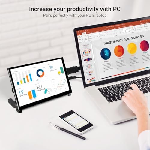 ELECROW 7 Inch Touchscreen Monitor for Raspberry Pi - 1024x600 IPS Capacitive...