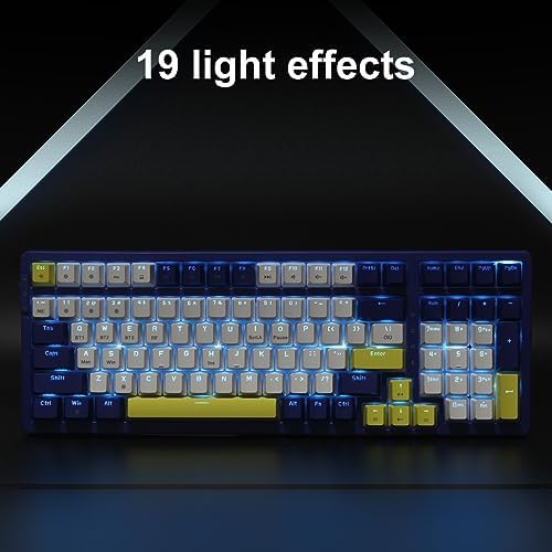 Merdia Wireless Mechanical Keyboard, Triple Mode 2.4G/USB-C/BT Gaming Keyboar...