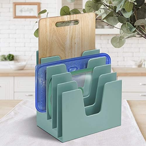 Acrimet 5 Section Incline File Sorter Organizer, Desktop Mail Holder, Green