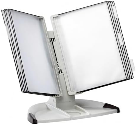 Tarifold Modular Desktop Reference System, 10 Pockets, Expandable, Gray
