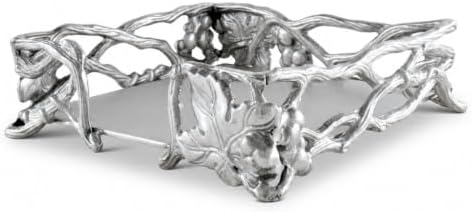 Arthur Court Grape Open Vine Napkin Holder - Durable Aluminum for Kitchen Cou...