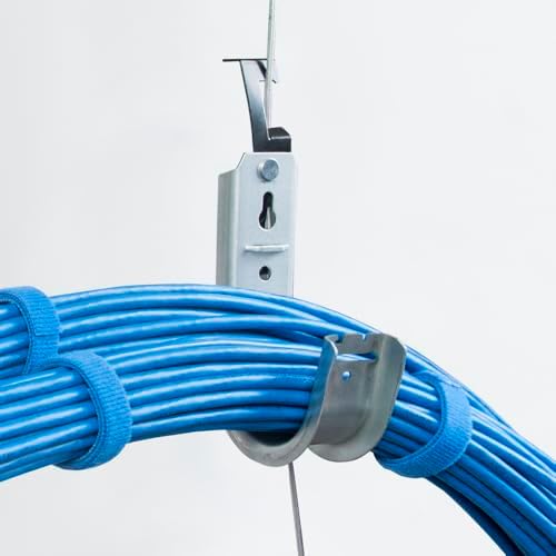 ICC 1-5/16-Inch Batwing J Hook Cable Management, Without Clip, 25-Pack