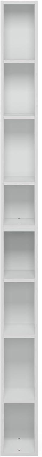 Furinno Fulda Book Shelf, 8-Tier Bookshelf, Bookcase with Space Saving Storag...