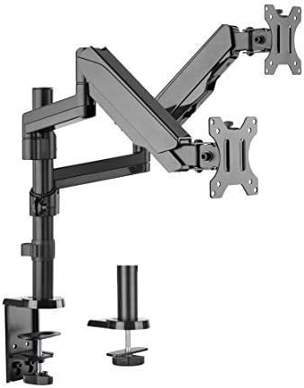 TechOrbits Triple/Double/Single Monitor Mount Stand - Computer Screen Desk Ga...