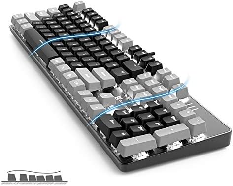 Merdia 104 Keys Full Size Mechanical PC Gaming Keyboard | Hot Swappable LED B...