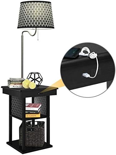 Brightech Madison w. Table & Lamp Combo, Desk Lamp with Wireless Charging...