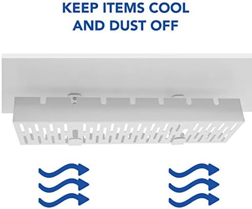 FLEXISPOT Under Desk Cable Management Tray, Metal Raceway Wires Cable Tidy Or...