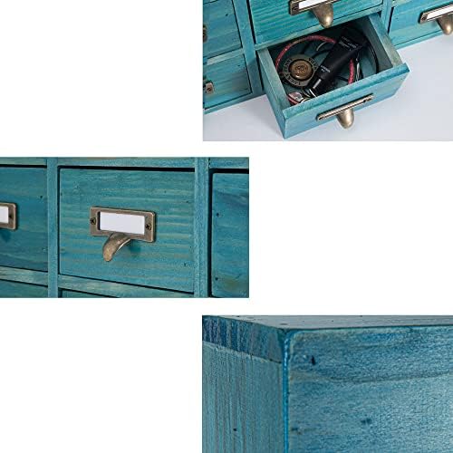 Apothecary Drawers Apothecary Cabinet with Drawers, Blue