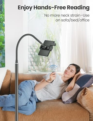 VOLTIFYMAX Tablet Stand with Page Turner Works with Kindle, Tablet Stand Floo...