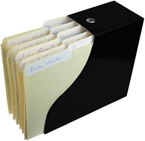 Evelots Magazine File Holder Set, Black Cardboard Office Organizer, 24-Pack
