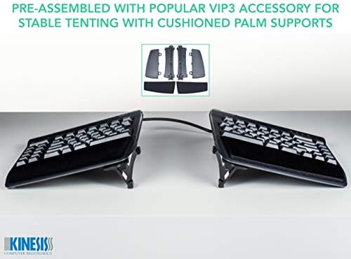 KINESIS Freestyle2 Ergonomic Keyboard w/ VIP3 Lifters for Mac (9" Separa...