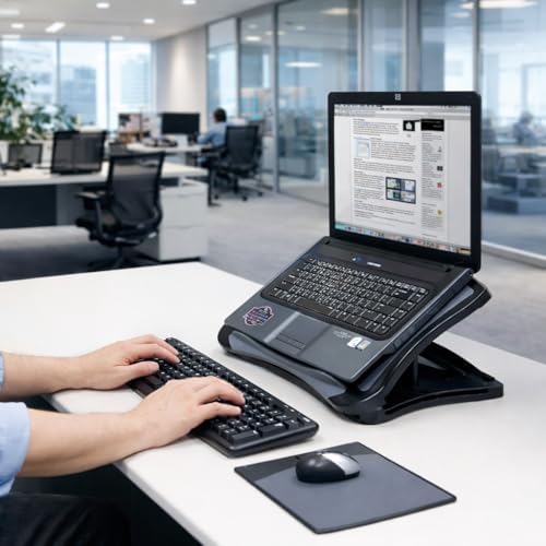 MAX SMART Laptop Lap Pad Laptop Stand with Attached Mouse Pad, Cushion and US...