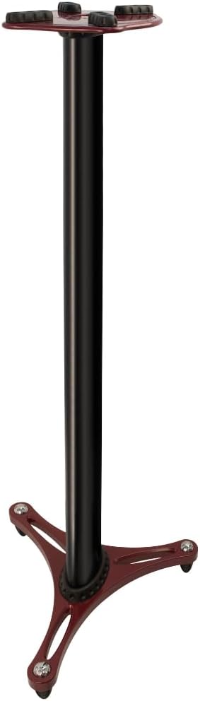 Ultimate Support MS-90-45 MS Series 45" Column Monitor Stands- Black/Red