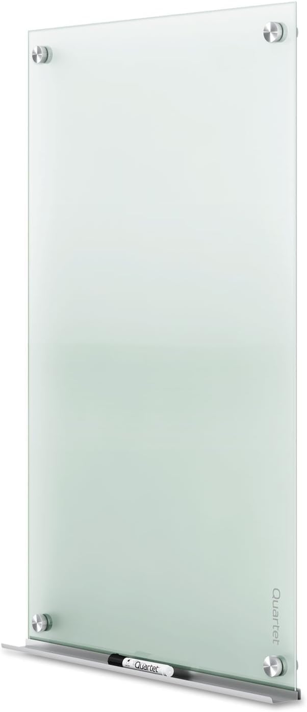 Quartet Whiteboard, Glass Dry Erase Board, Non-Magnetic, 36"W x 24"...