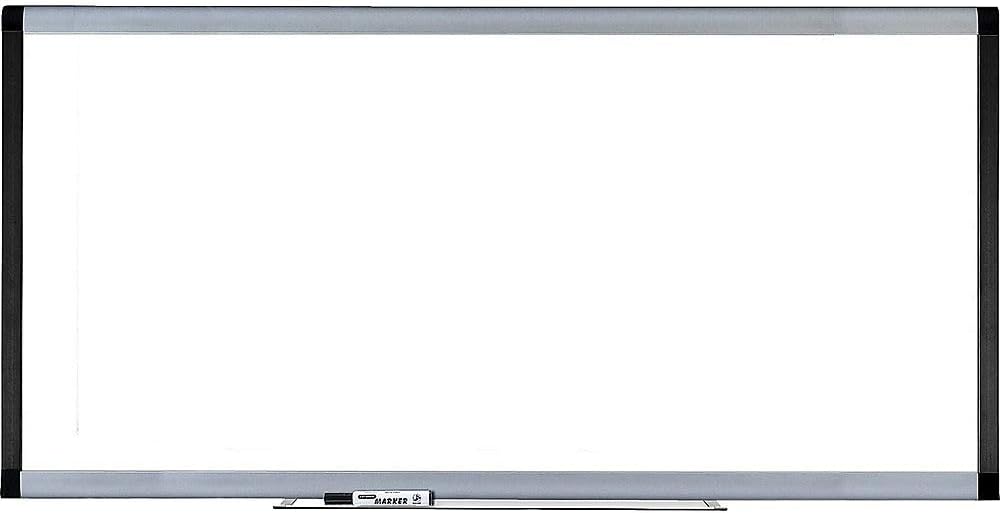 Lorell Magnetic Dry-Erase Board, 8 by 4-Feet, Silver/Ebony