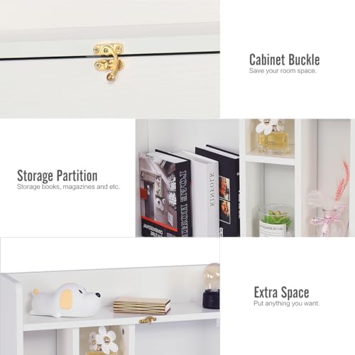 YUSING Wall Mounted Table, Multifunctional Fold Down Wall Mounted Laptop Comp...