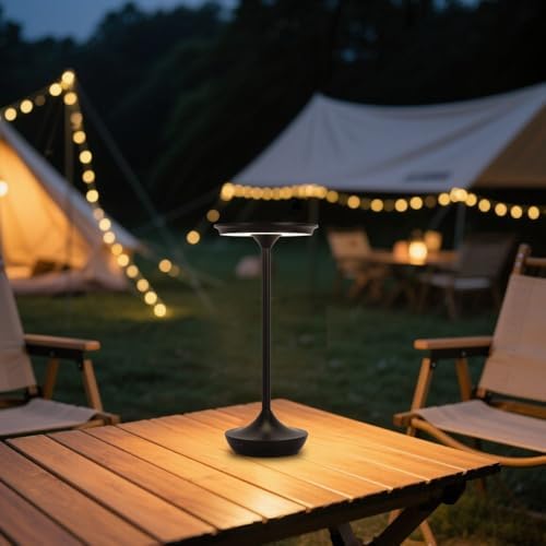 Cordless Rechargeable Table Lamps, Portable 6000mAh Battery Desk Lamp Waterpr...