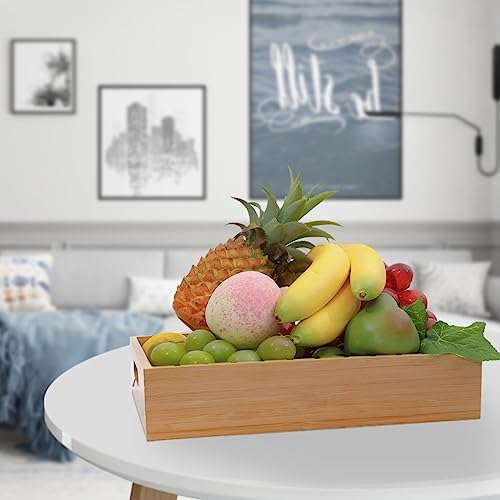 Bamboo Lid Holder Food Container, Kitchen Organizer with 5 Adjustable Divider...