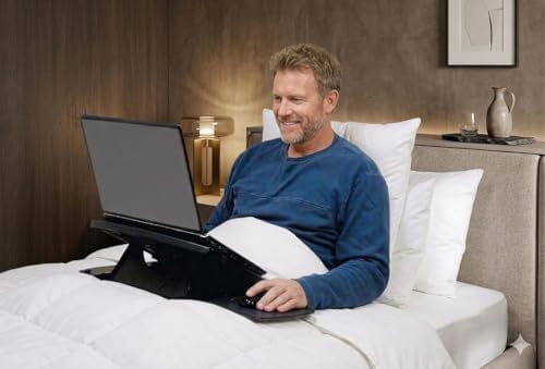 MAX SMART Laptop Lap Pad Laptop Stand with Attached Mouse Pad, Cushion and US...