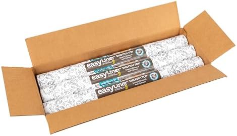 Smooth Top EasyLiner for Cabinets & Drawers, Easy to Install, Shelf Paper...