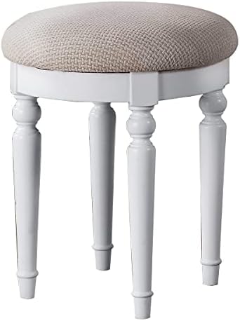 Bobkona St. Croix Collection Vanity Set with Stool, F4074, White