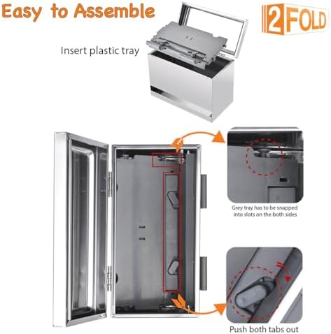 2Fold Pencil Dispenser for Classroom - Stainless Steel Bulk Pencil Holder for...