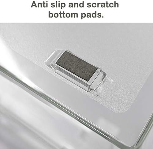 Acrimet 4-Tier Paper Letter Tray, Desk File Organizer, Plastic, Clear
