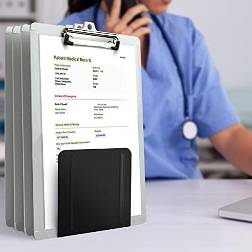 Acrimet 4 Section File Sorter Vertical, Metal Desktop Organizer, Black