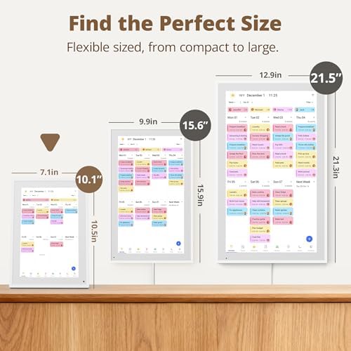 Dragon Touch 10.1 inch Digital Calendar Chore Chart – Interactive Touchscreen...