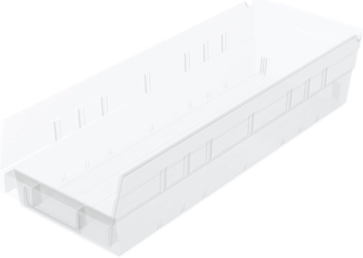 Akro-Mils 30138 Heavy Duty Plastic Shelf Bins, 18"x 6.5"x 4", ...