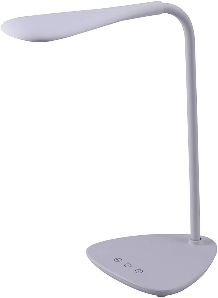 PureOptics LED VLED1820-BD Battery LED Desk Lamp, Dimmable with Adjustable Co...