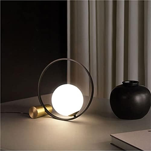 KCO Lighting Mid Century Modern Nightstand Lamp Black Metal Table Globe Desk ...