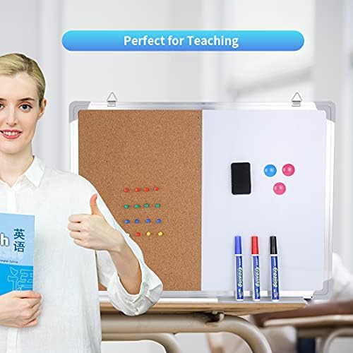 36x 24 '' Magnetic Dry Erase Board for wall Combo White Board Hanging...