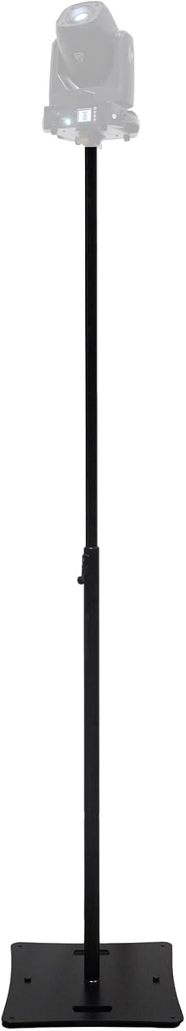 Rockville RLF2 Black 10 Foot Solid Base DJ Speaker/Lighting/Projector Stand