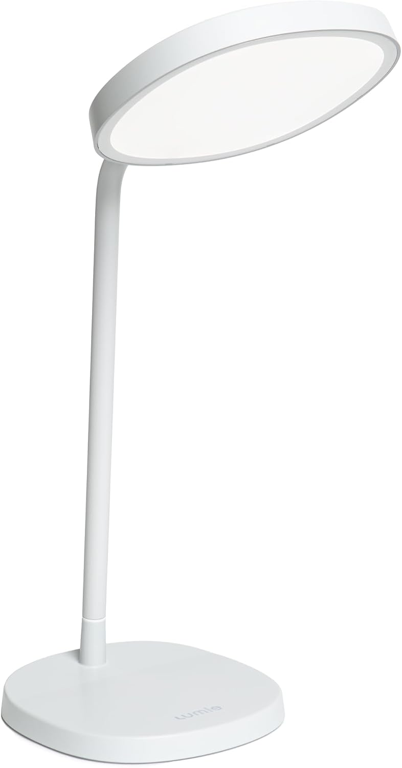 Lumie Task - 10,000 Lux Adjustable Bright Light Therapy Desk Lamp for Mood an...